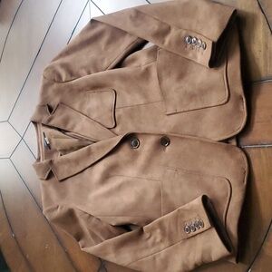 Tommy Hilfiger Brown Suede Blazer. Size 4